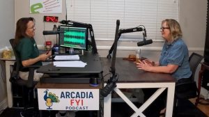 MJ Finstrom, owner of HUTdogs with Christine Zito on Arcadia FYI.