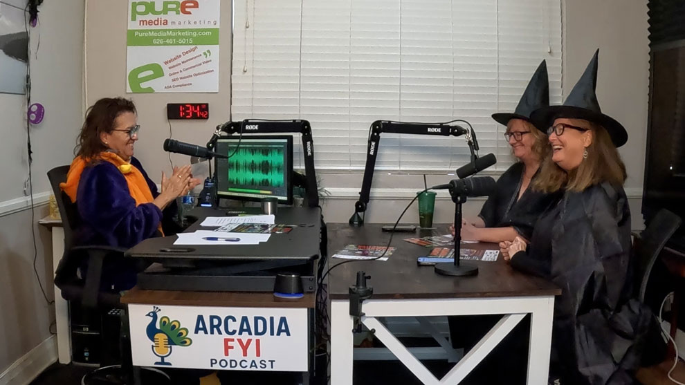 MJ Finstrom, Donna Choi, with Downtown Arcadia with Christine Zito in studio on Arcadia FYI