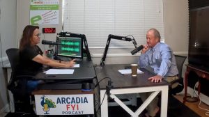 Pete Siberell on Arcadia FYI with Christine in studio talking.