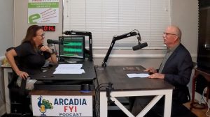 Christine Zito host of Arcadia FYI interview Ed Andersen, President of the Arcadia Historical Society.