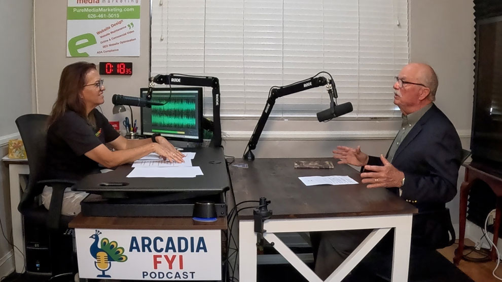 Christine Zito, the host of Arcadia FYI, interviews Ed Andersen. He is the President of the Arcadia Historical Society. In the interview, he discusses the history of the City of Arcadia.