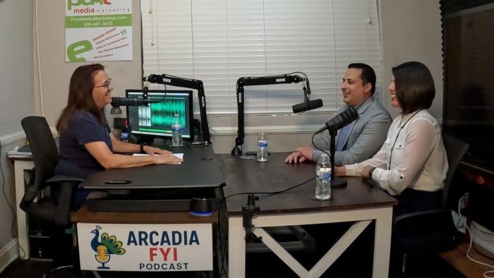 Laughing-and-smiles-featured Pricilla Cunningham and Kenneth Lindstrom, Business Performance Advisors with Insperity on Arcadia FYI with Christine Zito.