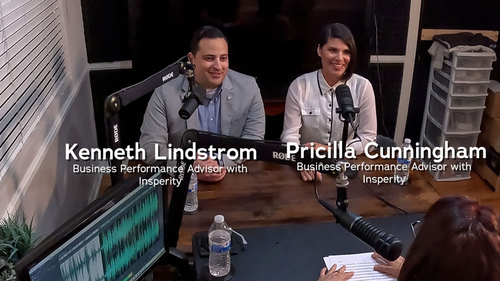 Pricilla Cunningham and Kenneth Lindstrom, Business Performance Advisors with Insperity on Arcadia FYI with Christine Zito.