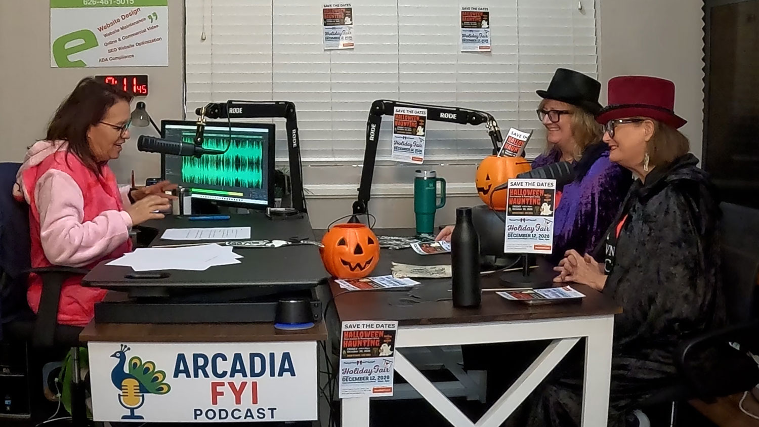 MJ Finstrom and Donna Choi with Downtown Arcadia taking with Christine Zito on Arcadia FYI.